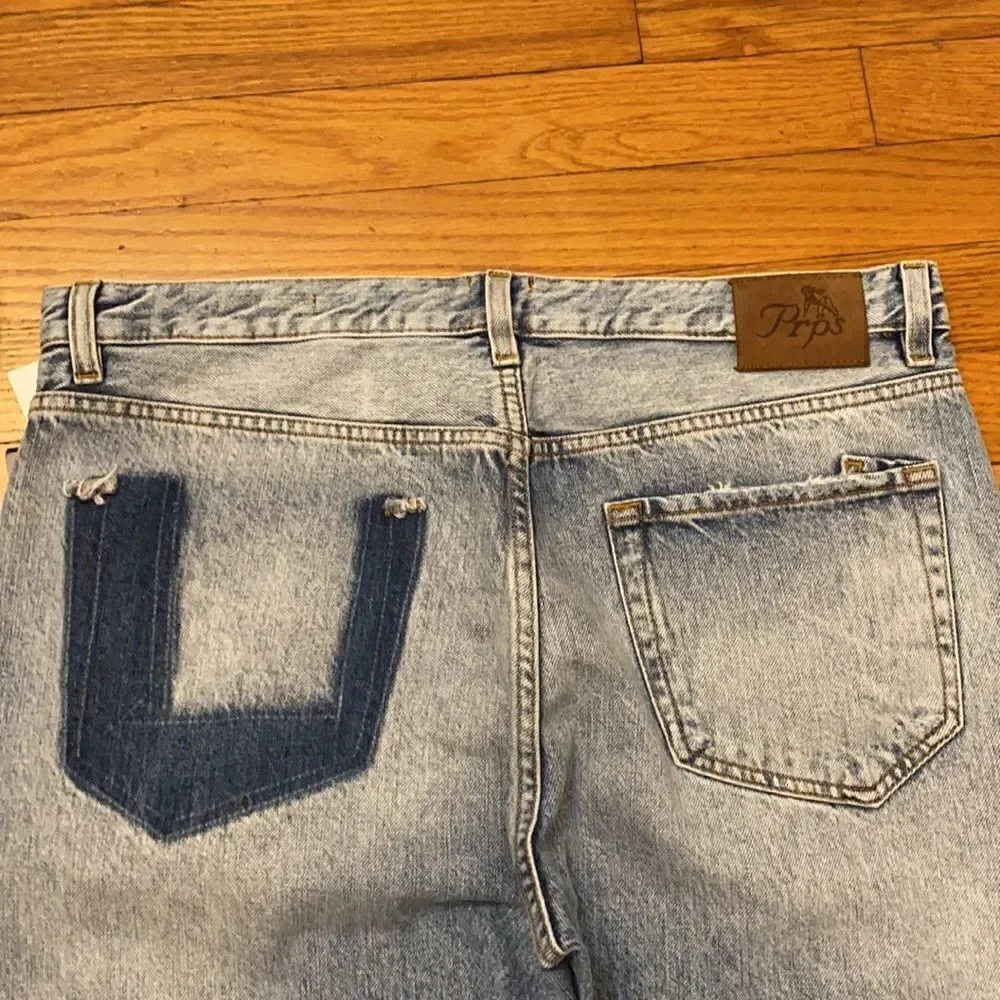 ‎PRPS El Camino Tapered Boyfriend Jeans with Pearl